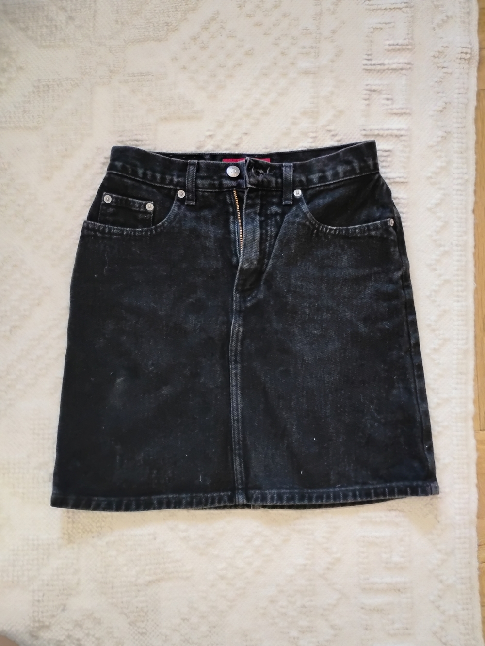 Vintage The Limited Black Denim Mini Skirt